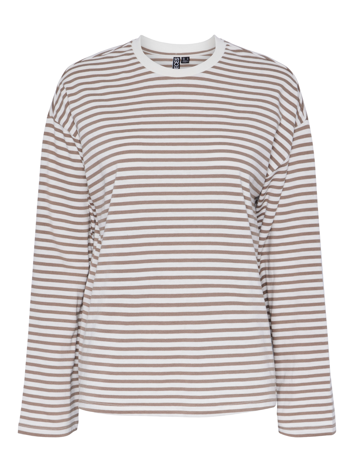 PCSADIE T-Shirt - Sand strib